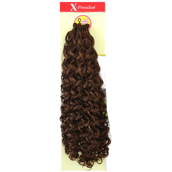 Outre X-Pression 4 In 1 Pre Loop Crochet Braid - BAHAMAS CURL 14" - Image 6