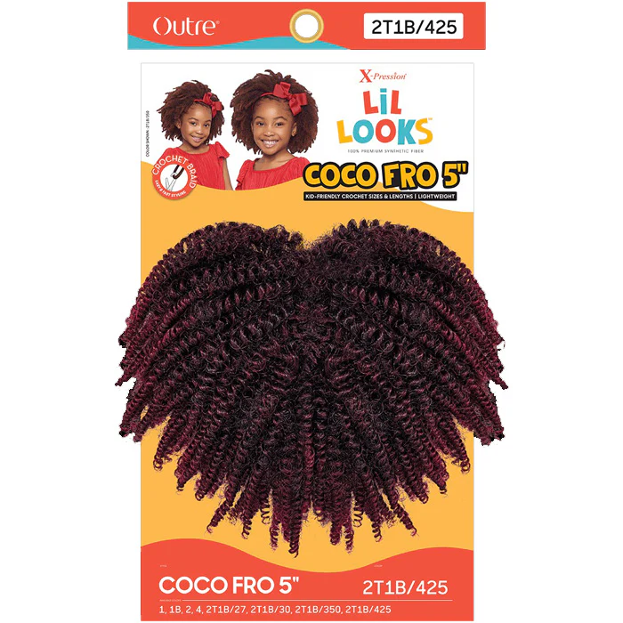 Outre X-Pression LiL Looks Kids Crochet Braid - COCO FRO 5" - Image 3