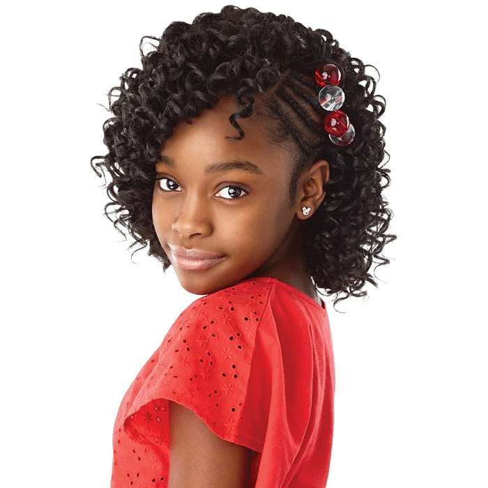 Outre X-Pression LiL Looks Kids Crochet Loop Braid - BOUNCE ROD 6"