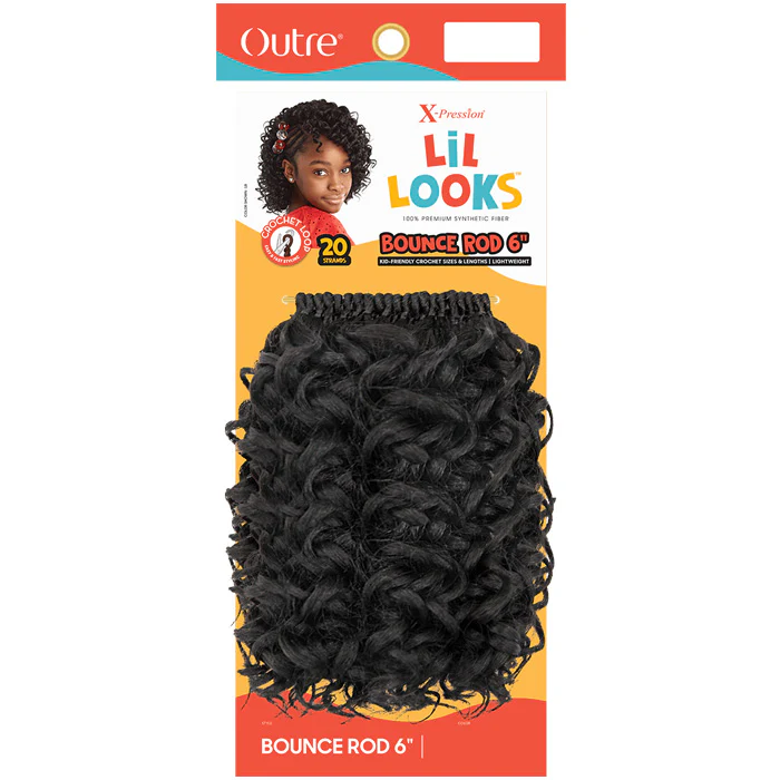 Outre X-Pression LiL Looks Kids Crochet Loop Braid - BOUNCE ROD 6" - Image 2