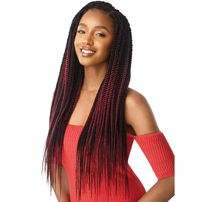 Outre X-Pression Pre Looped Crochet Braid - SENEGAL TWIST MEDIUM NATURAL TIP 14/20/26"