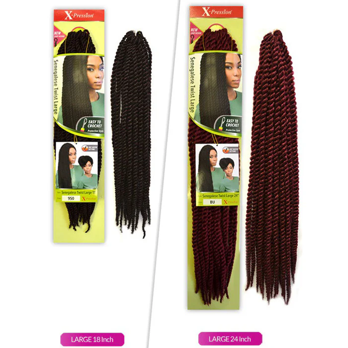 Outre X-Pression Pre-Looped Crochet Braid - SENEGALESE TWIST LARGE 18/24" - Image 3