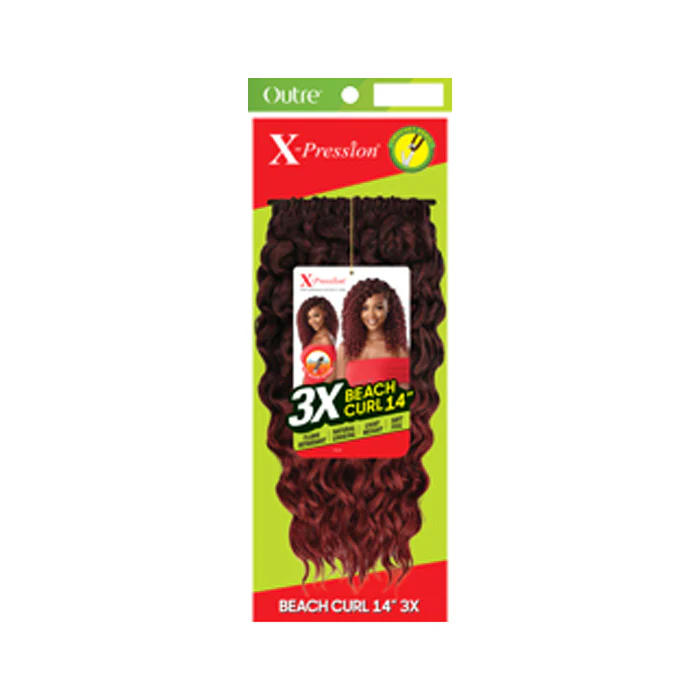 Outre X-Pression Pre-Looped Crochet Braids - BEACH CURL 14" 3X - Image 3