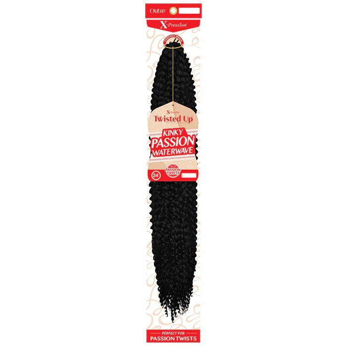 Outre X-Pression Twisted Up Crochet Braid KINKY PASSION WATER WAVE 24"