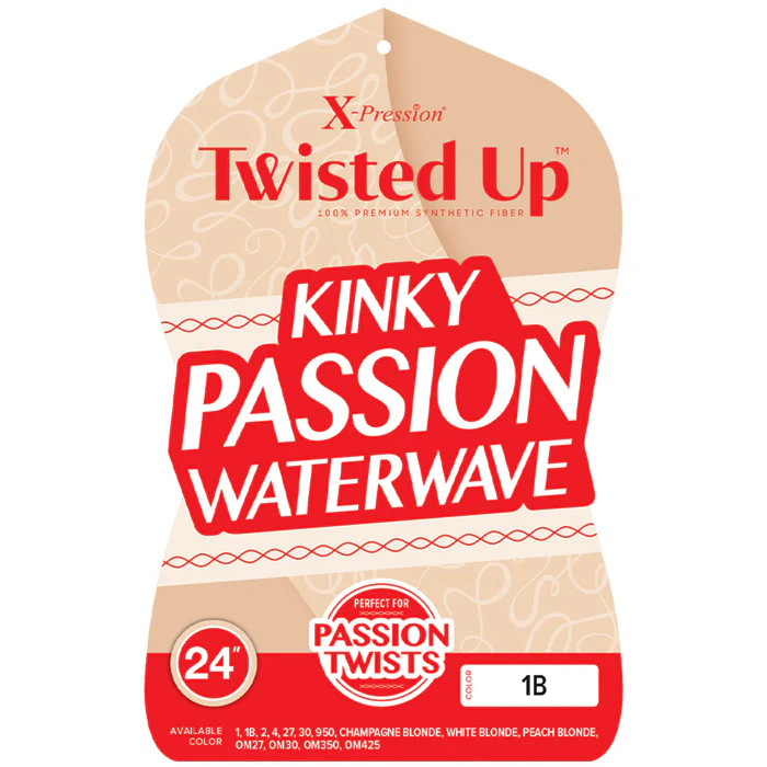 Outre X-Pression Twisted Up Crochet Braid KINKY PASSION WATER WAVE 24" - Image 2
