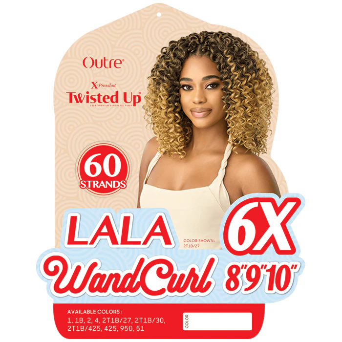 Outre X-Pression Twisted Up Crochet Loop Braid - LALA WAND CURL 8/9/10" 6X - Image 3