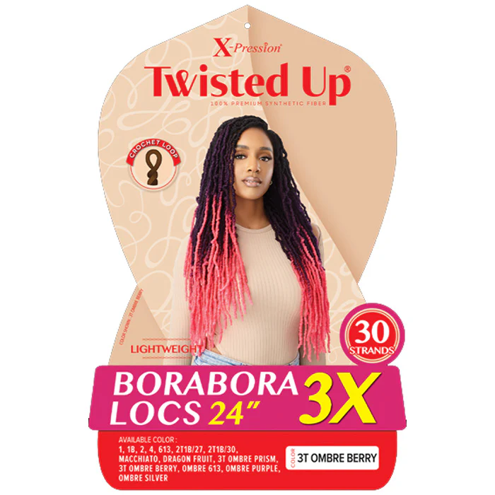 Outre X-Pression Twisted Up Crochet Loop Braids - BORABORA LOCS 24" 3X - Image 3