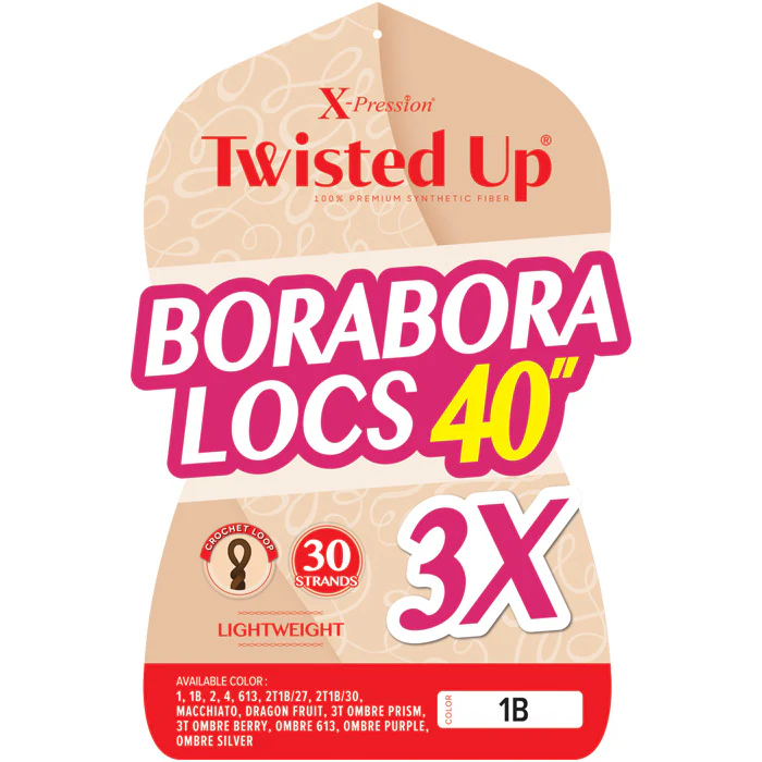 Outre X-Pression Twisted Up Crochet Loop Braids - BORABORA LOCS 40" 3X - Image 2