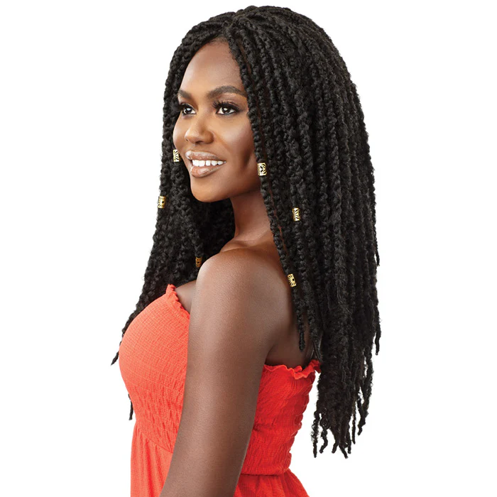 Outre X Pression Twisted Up Glueless 4X4 Lace Front Braid Wig - ISLAND SUMMER LOCS 24 - Image 3