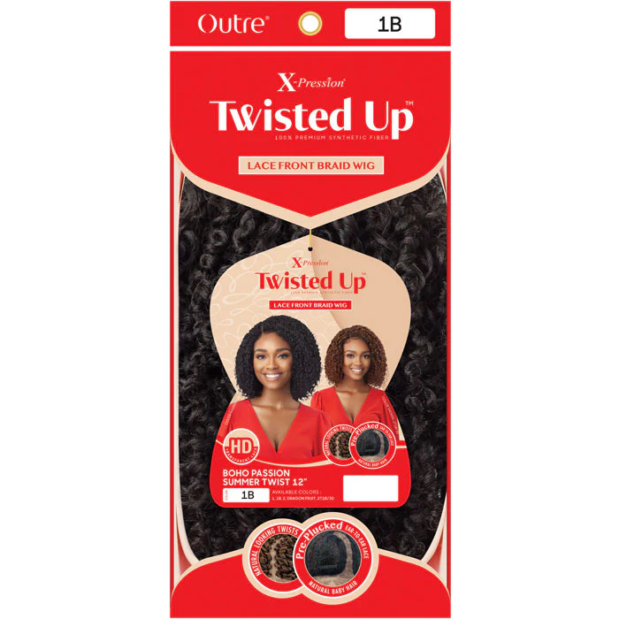 Outre X Pression Twisted Up Glueless HD Lace Front Braid Wig - BOHO PASSION SUMMER TWIST 12 - Image 5