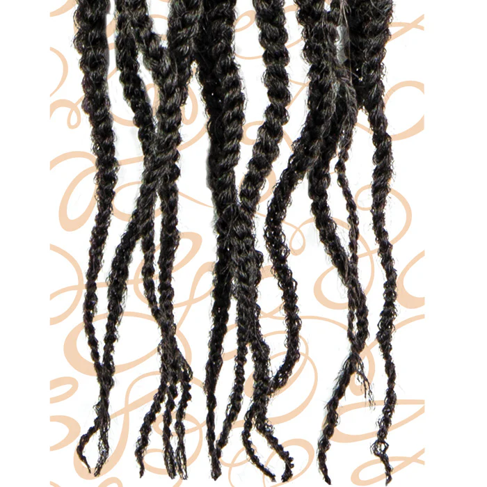 Outre X Pression Twisted Up Pre-Looped Crochet Braids - BUTTERFLY BOX BRAID 24" - Image 3