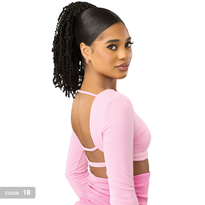 Pretty Quick By Outre Drawstring Ponytail - YANKI CURL 14" - Image 2