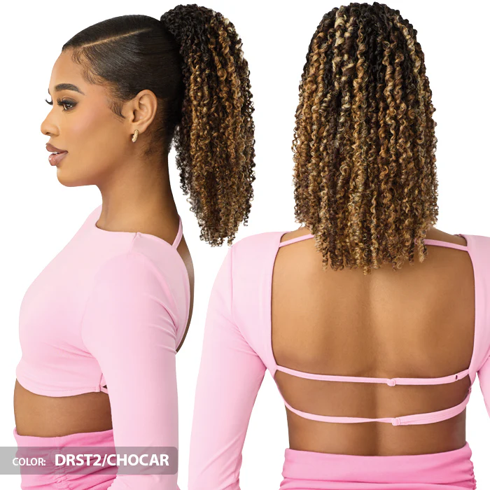 Pretty Quick By Outre Drawstring Ponytail - YANKI CURL 14" - Image 3