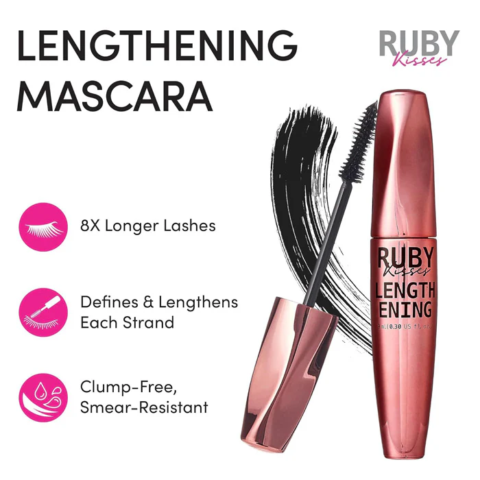 Ruby By Kiss Lengthening Mascara 0.3 Oz - Image 7
