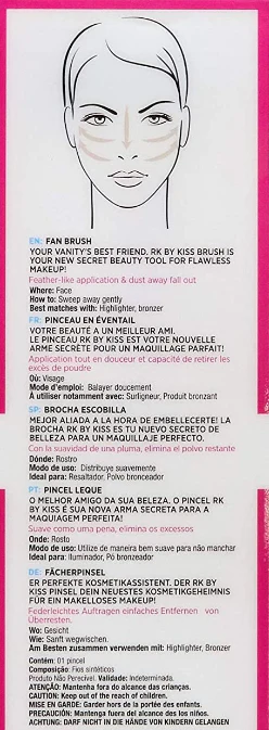 Ruby Kisses By Kiss FAN BRUSH RMUB04 - Image 4