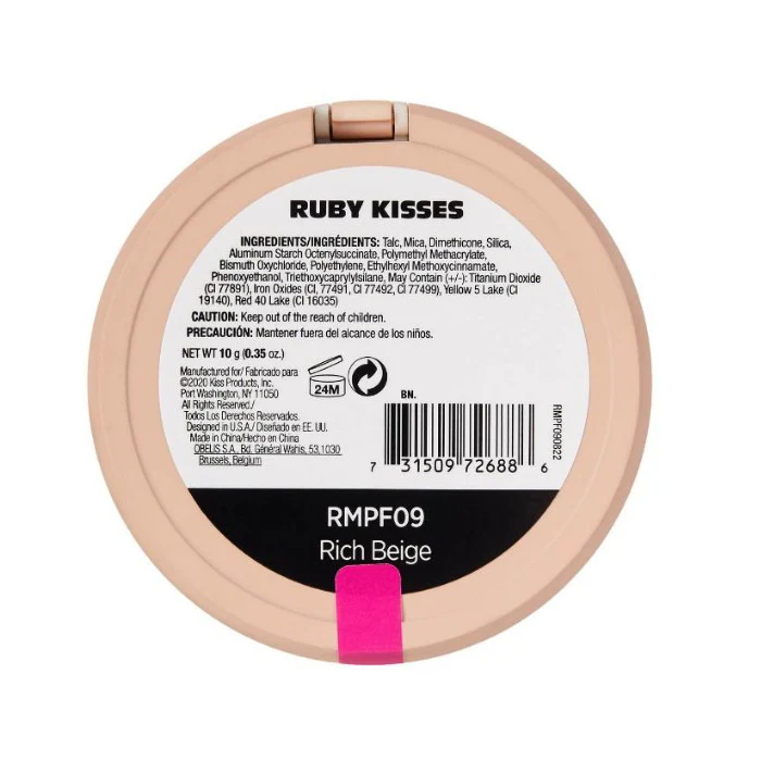 Ruby Kisses Powder Foundation - MATTE 10 g - Image 4