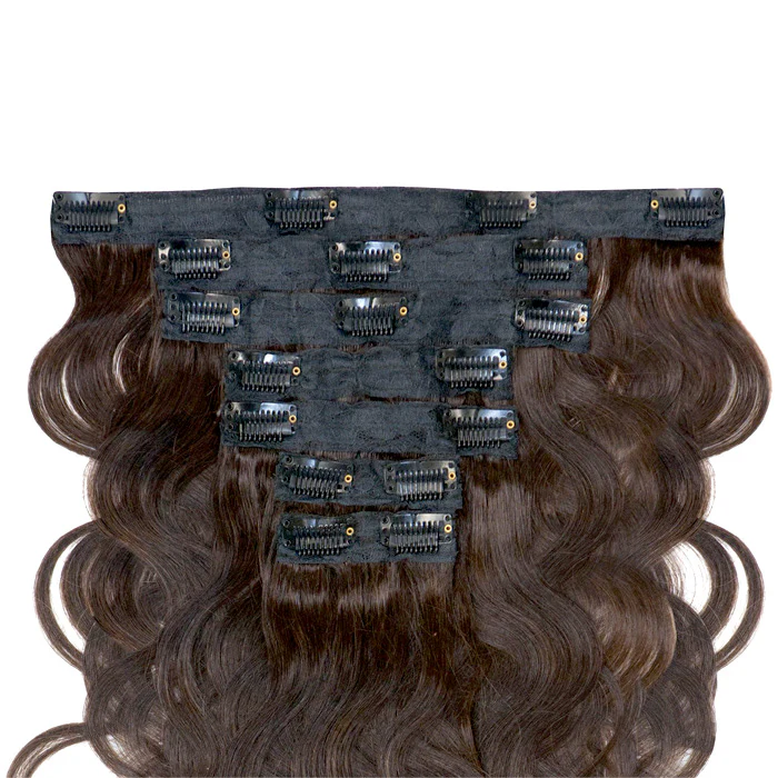 Saga 100% Human Hair Premium Clip In 7pcs Weave - FANTASY WAVE 18" - Image 3