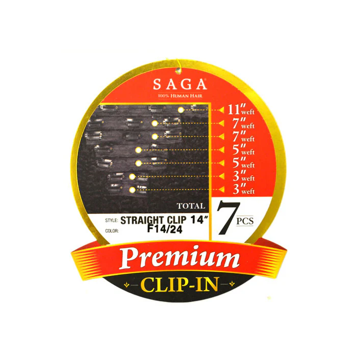 Saga 100% Human Hair Premium Clip In Weave - BREEZE WAVE 18" 7 Pcs - Image 3