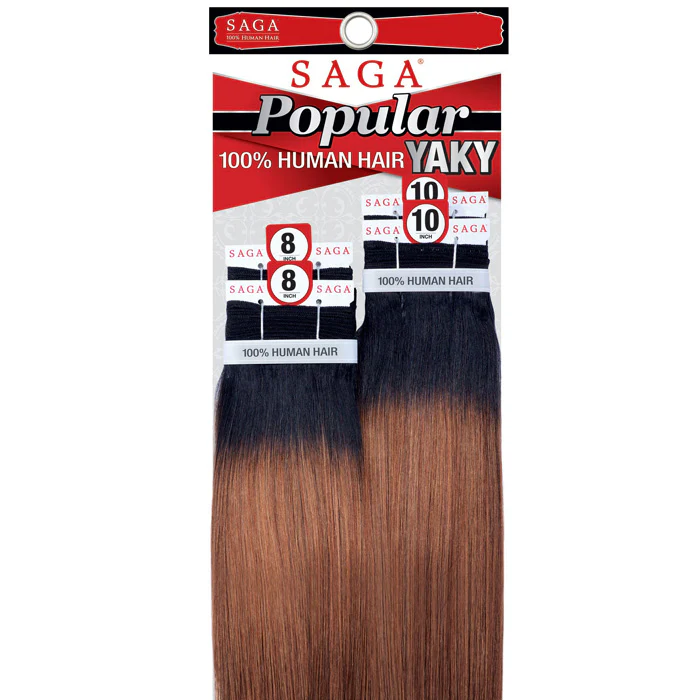 Saga 100% Human Hair Weave - POPULAR YAKY 4 PCS (10-20") - Image 3