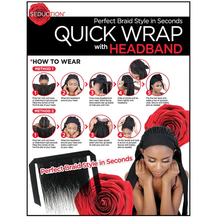 Seduction Quick Wrap with Headband Wig - WRAP.LOC30" - Image 5