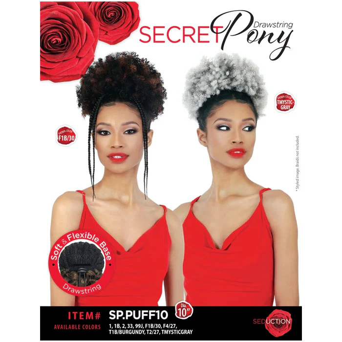 Seduction Secret Pony Drawstring Ponytail - SP.PUFF10 - Image 5