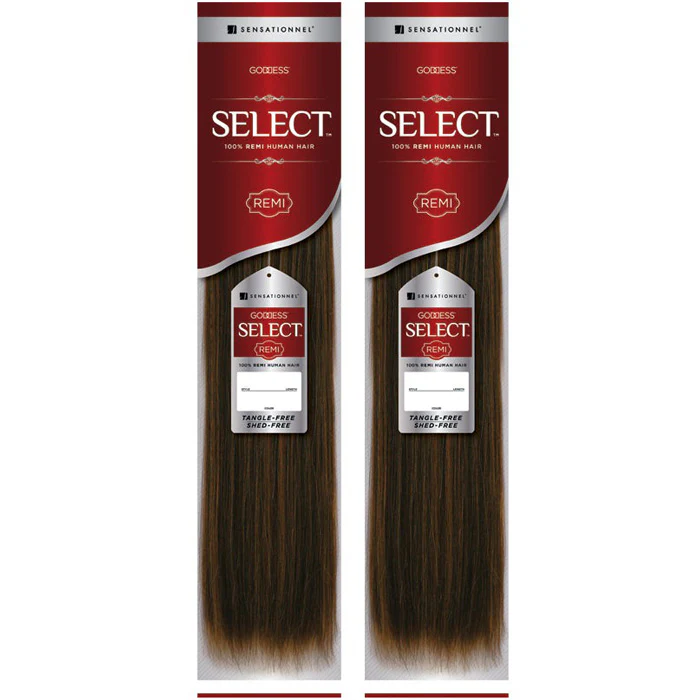 Sensationnel 100% Remi Human Hair Goddess Select Weave - NEW YAKI 12" - Image 2