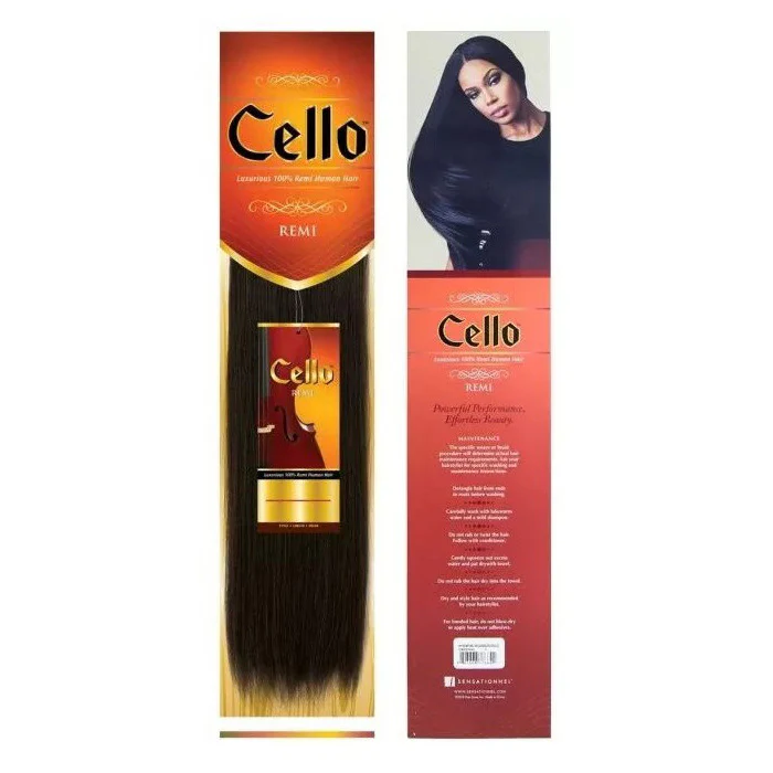 Sensationnel 100% Remy Human Hair Weave CELLO YAKI 10"-18" - Image 2