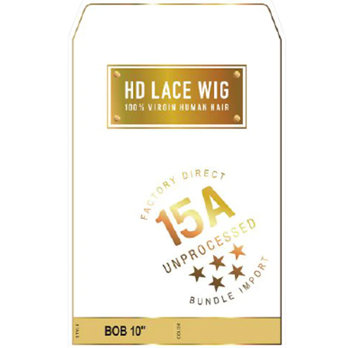 Sensationnel Unprocessed 100% Virgin Human Hair 13X4 HD Lace Part Wig - 15A BOB 10 - Image 5