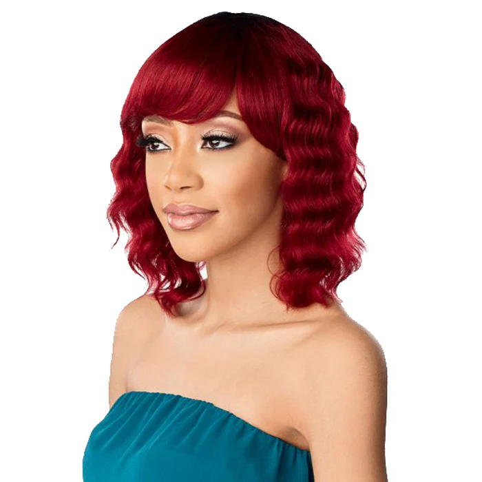 Sensationnel 100% Virgin Human Hair Full Wig 10A Loose Deep 12" - Image 2