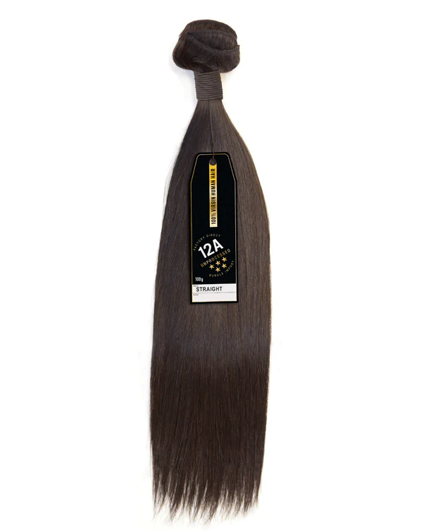 Sensationnel 12A Bare & Natural Unprocessed 100% Virgin Human Hair Weave - STRAIGHT 10-22"