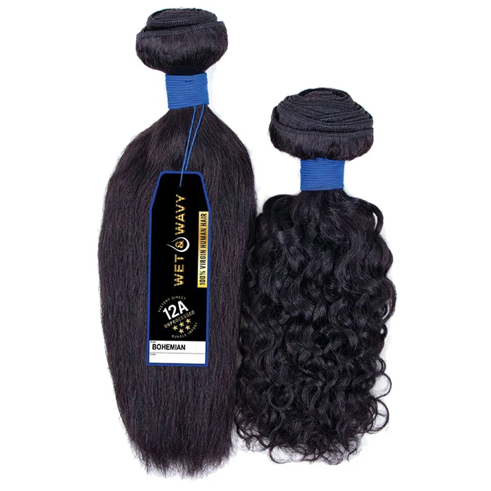 Sensationnel 12A Unprocessed 100% Virgin Human Hair Wet & Wavy Weave - BOHEMIAN 10"-18" - Image 3