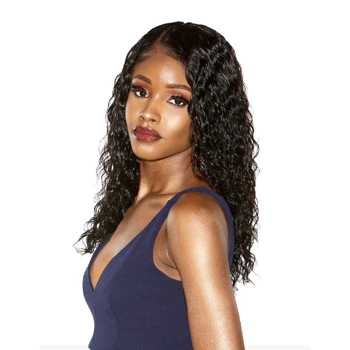 Sensationnel Unprocessed Virgin Human Hair 12A Wet & Wavy HD Lace Front Wig Deep 22 - Image 4