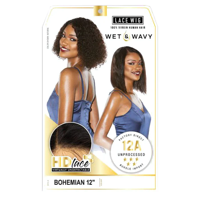 Sensationnel Unprocessed Virgin Human Hair 12A Wet & Wavy HD Lace Wig - BOHEMIAN 12 - Image 7