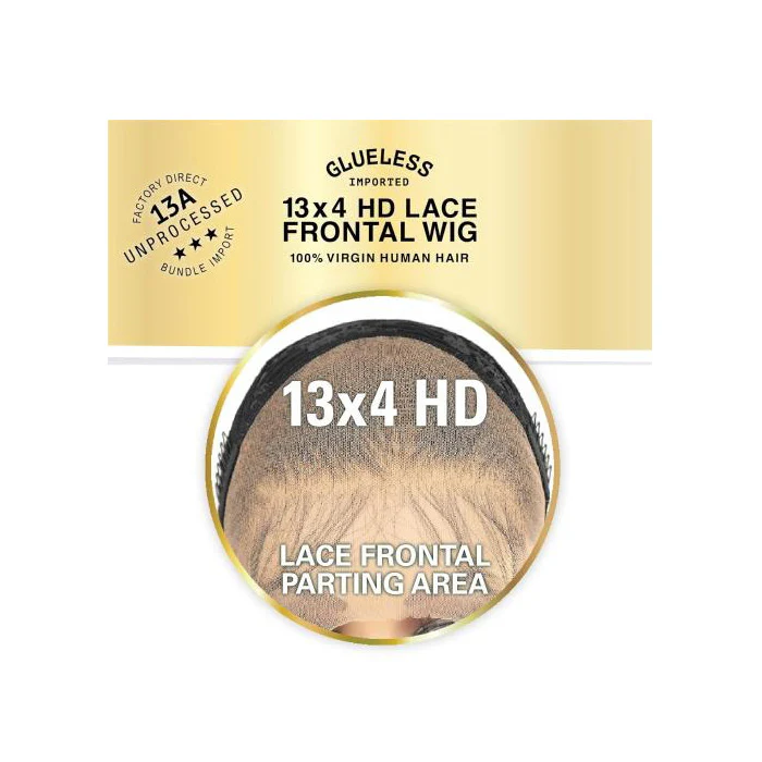 Sensationnel 13A 100% Virgin Human Hair Glueless 13x4 HD Lace Frontal Wig - BODY WAVE 20"/24"/28" - Pre-Plucked - Image 7