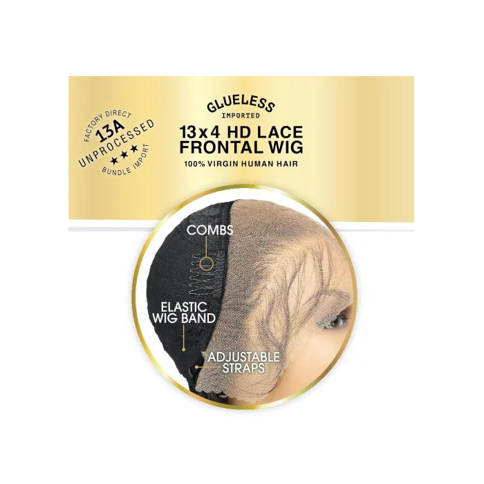 Sensationnel 13A 100% Virgin Human Hair Glueless 13x4 HD Lace Frontal Wig - BODY WAVE 20"/24"/28" - Pre-Plucked - Image 6