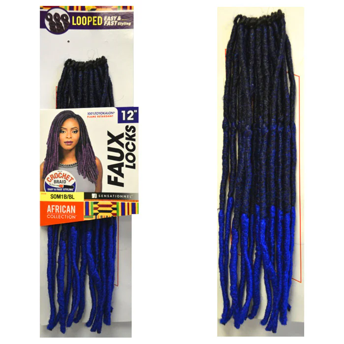 Sensationnel African Collection Pre-Looped Crochet Braid - FAUX LOCKS 12" - Image 3