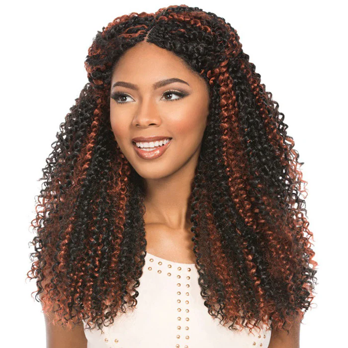 Sensationnel African Collection X-Pression Pre-Looped Crochet Braid - ISLAND CURL 14" - Image 2
