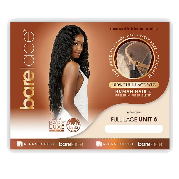 Sensationnel Bare Lace Glueless 100% Hand-Tied Full Lace Wig - UNIT 6 - Human Hair Blend - Image 4