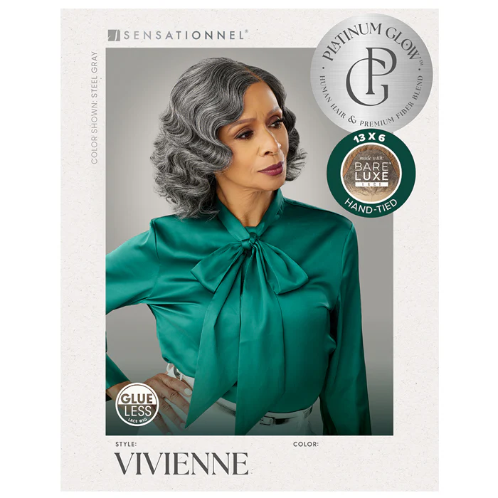 Sensationnel Bare Lace Platinum Glow Glueless 13x6 Lace Front Wig - VIVIENNE - Image 4