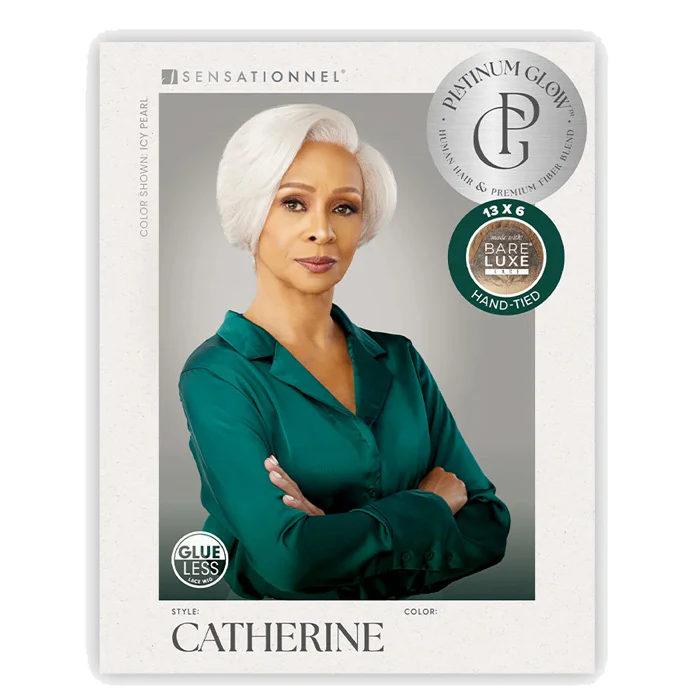 Sensationnel Bare Lace Platinum Glow Glueless 13x6 Lace Frontal Wig - CATHERINE - Image 4