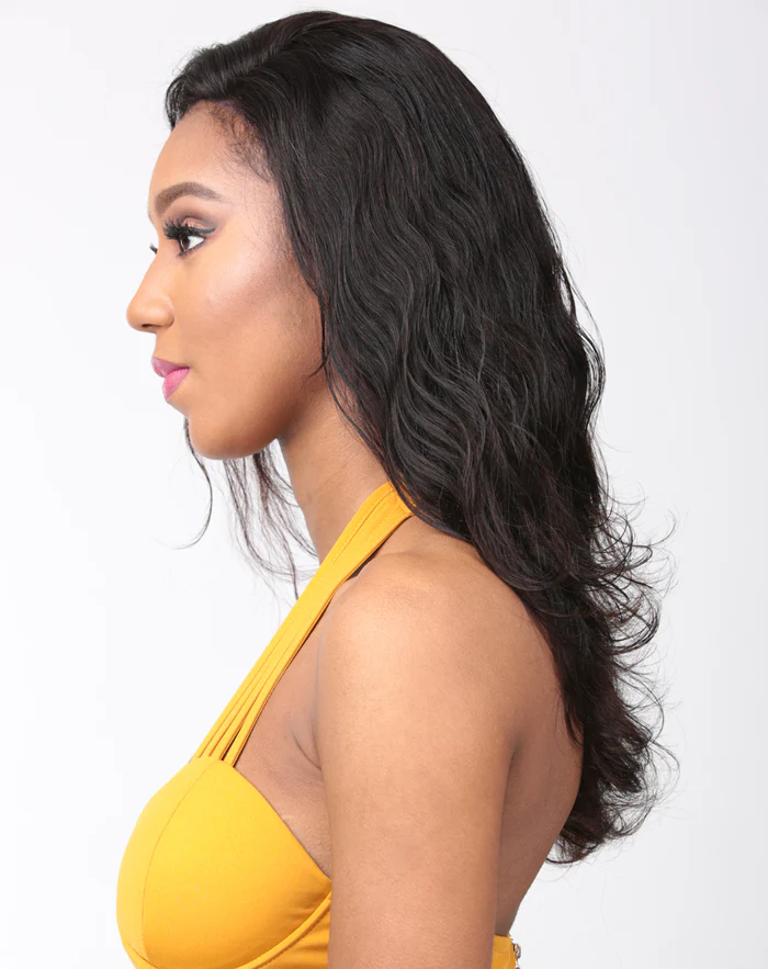 Sensationnel Bare & Natural 100% Brazilian Virgin Remi Full Hand-Tied Swiss Lace Wig BODY WAVE 22 Inch - Image 4