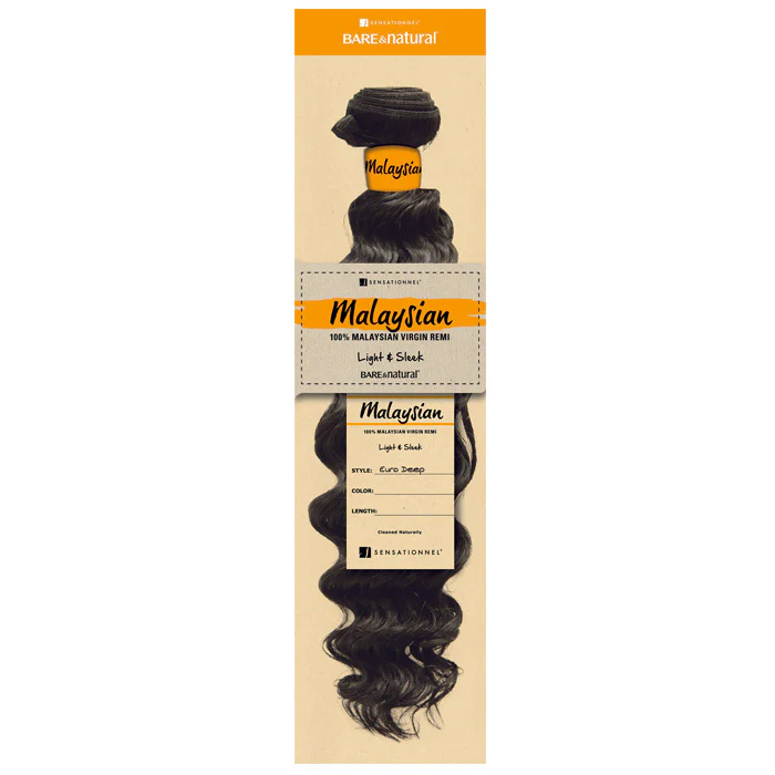 Sensationnel Bare & Natural 100% Malaysian Virgin Remi Weave - EURO DEEP 16/20" - Image 2