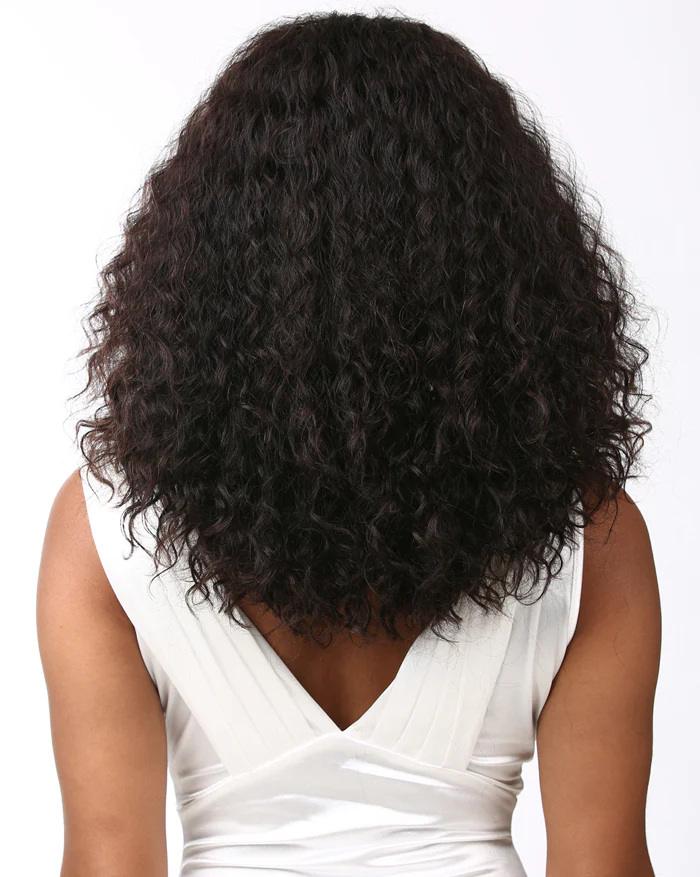 Sensationnel Bare & Natural 100% Unprocessed Brazilian Virgin Remy 4x4 Swiss Lace Front Wig DEEP CURLY - Image 6