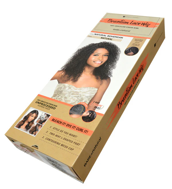 Sensationnel Bare & Natural 100% Virgin Remi Brazilian Lace Wig NATURAL BOHEMIAN - Image 4