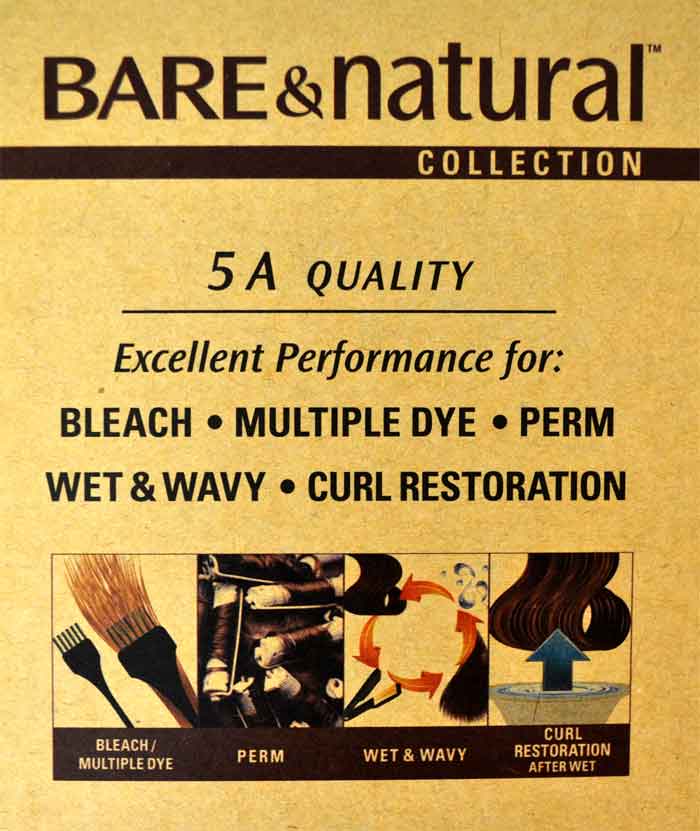 Sensationnel Bare & Natural Brazilian Unprocessed Human Hair NATURAL WAVY LACE CLOSURE 12" - Image 3