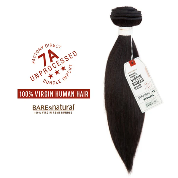 Sensationnel Bare & Natural Unprocessed 100% Virgin Human Hair 7A Weave - YAKI STRAIGHT 10-28" - Image 2