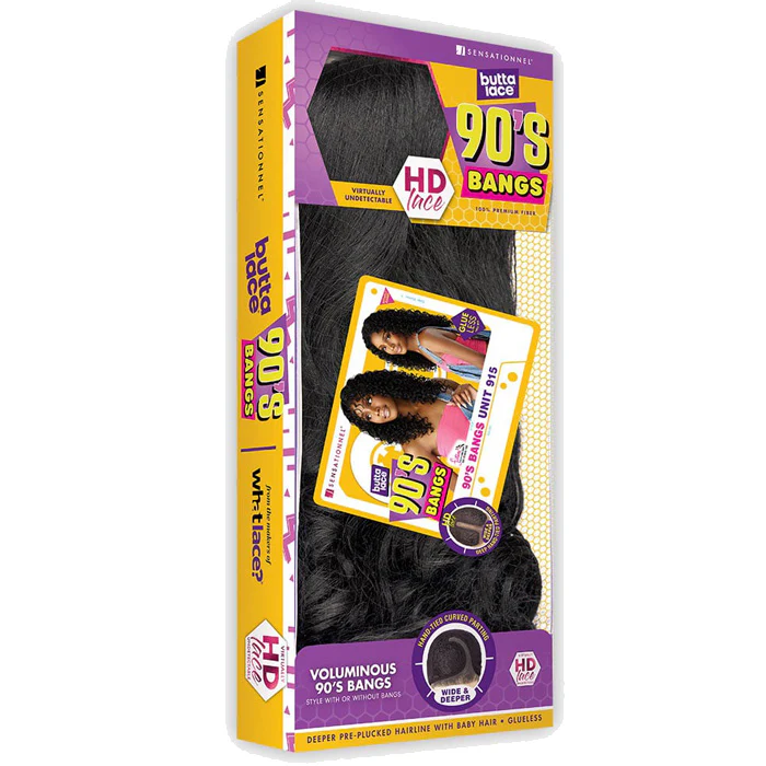 Sensationnel Butta Lace 90's Bangs Glueless 5" HD Deep Lace Parting Front Wig - 90'S BANGS UNIT 915 - Image 5