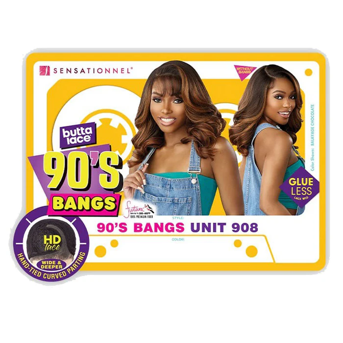 Sensationnel Butta Lace Glueless 5" HD Deep Lace Parting Front Wig - 90's BANGS UNIT 908 - Image 6