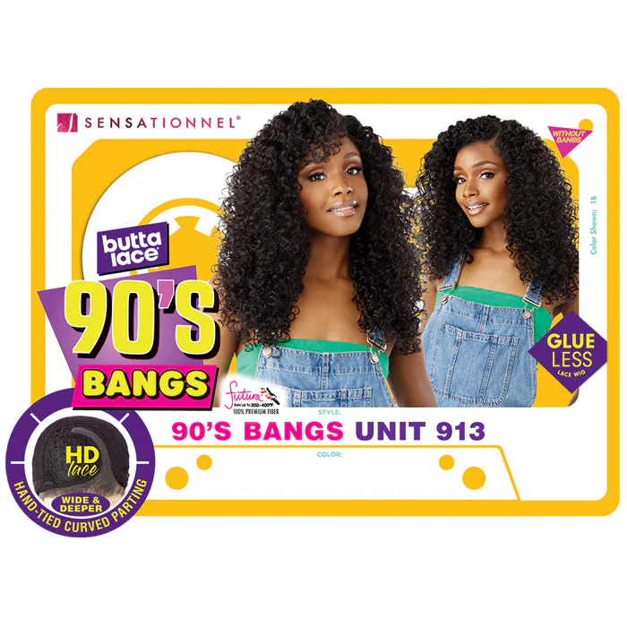 Sensationnel Butta Lace Glueless 5" HD Deep Lace Parting Front Wig - 90's BANGS UNIT 913 - Image 6