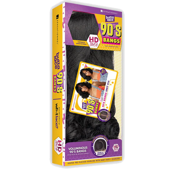 Sensationnel Butta Lace Glueless 5" HD Deep Lace Parting Front Wig - 90'S BANGS UNIT 914 - Image 7